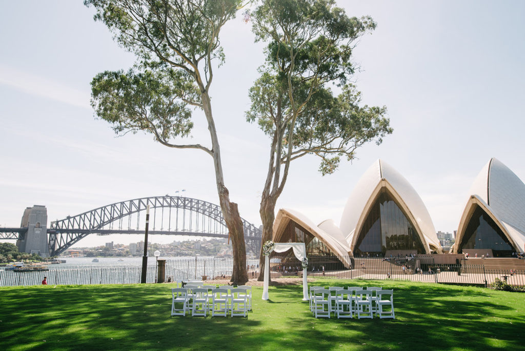 Royal Botanic Garden Wedding Ceremony Location - Bennalong Lawn