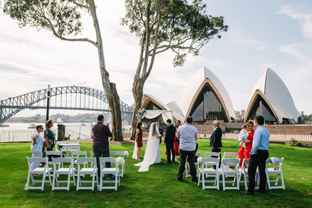 Royal Botanic Garden Wedding Ceremony Location - Bennalong Lawn