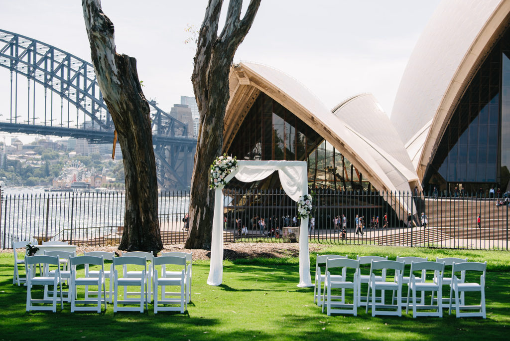 Royal Botanic Garden Wedding Ceremony Location - Bennalong Lawn