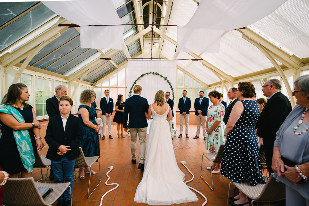 palm house and garden royal botanic garden wedding