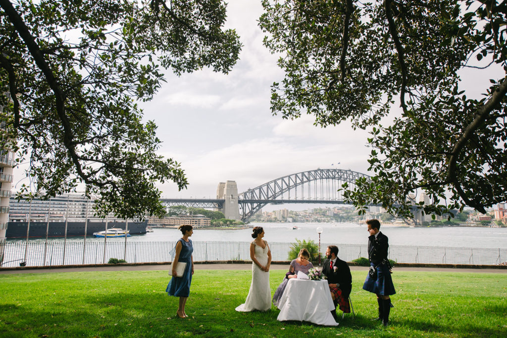 Royal Botanic Garden Wedding Ceremony Location - Tarpien Lawn
