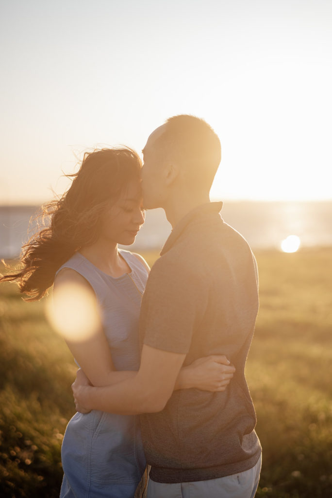 couple during sunset 