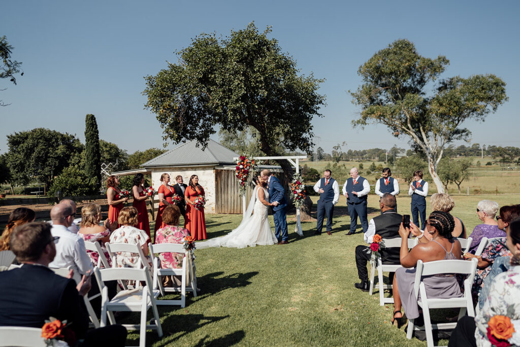 gledswood homestead wedding ceremony 